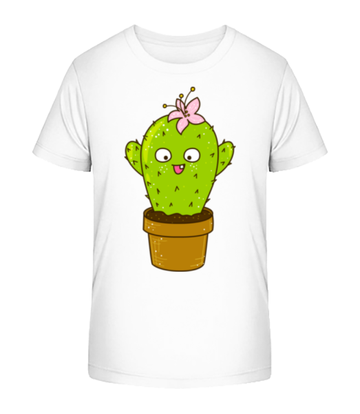 funny Cactus - Detské bio tričko Stanley Stella - Biela - Predné