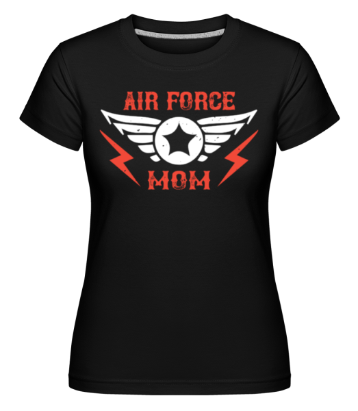 Air Force Mom -  Shirtinator tričko pre dámy - Čierna - Predné