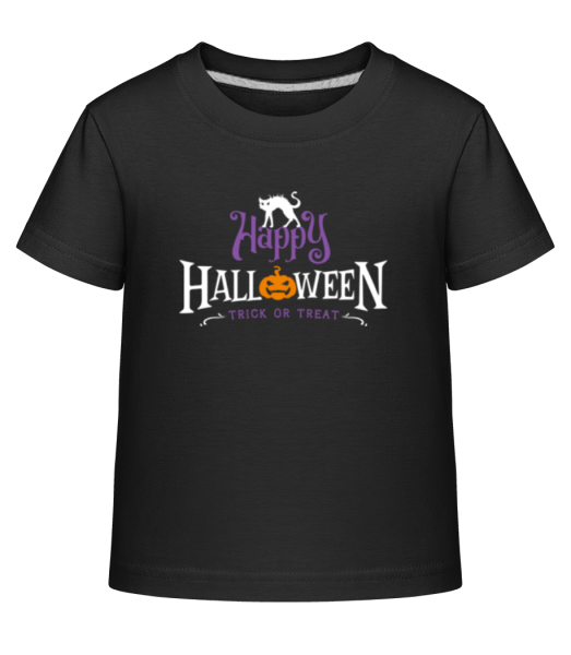 Happy Halloween 1 - Detské Shirtinator tričko - Čierna - Predné