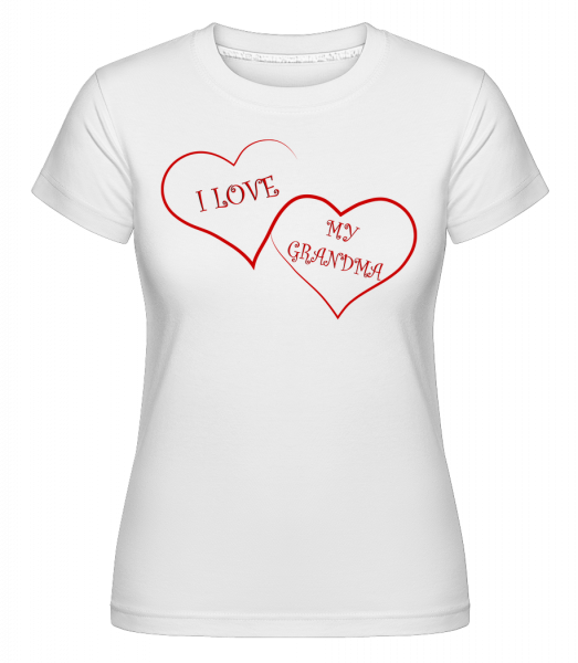 Love My Grandma -  Shirtinator tričko pre dámy - Biela - Predné