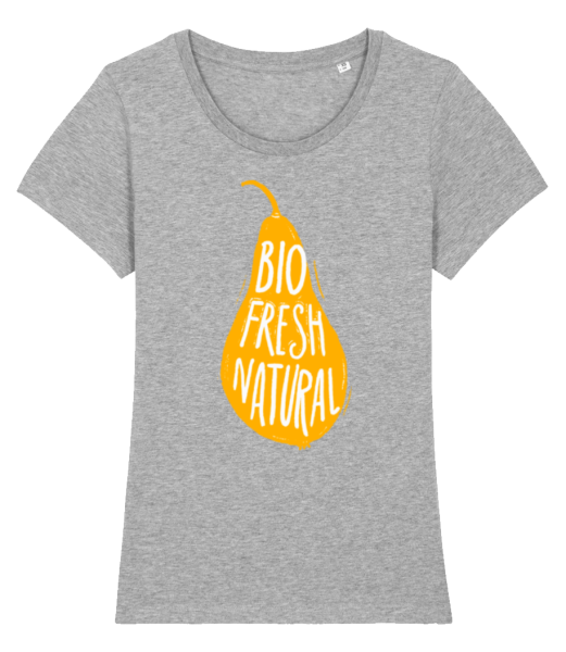 Bio Fresh Natural - Dámske bio tričko Stanley Stella - Melírovo šedá - Predné