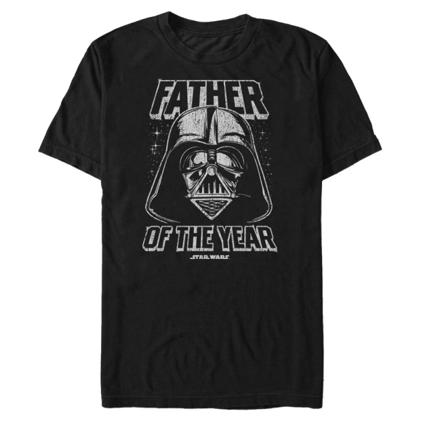 Star Wars - Darth Vader Father Year - Deň otcov - Pánske Tričko - Čierna - Predné