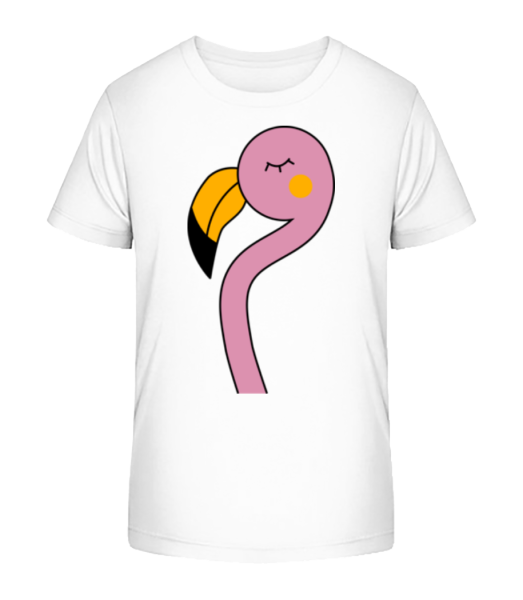 Cute Flamingo - Detské bio tričko Stanley Stella - Biela - Predné