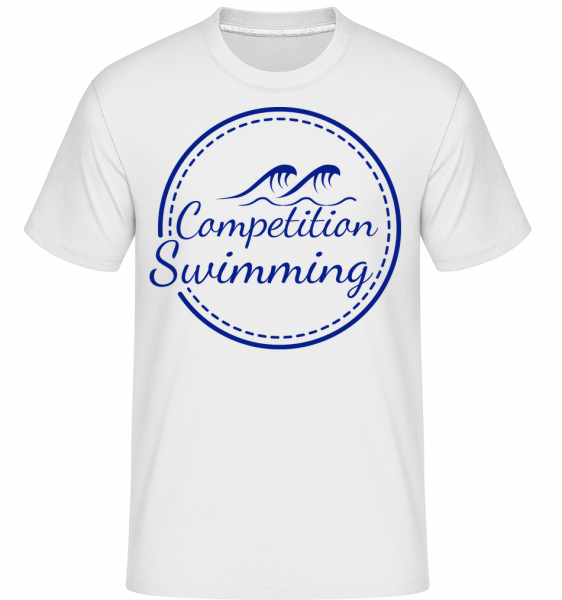 Competition Swimming -  Shirtinator tričko pre pánov - Biela - Predné