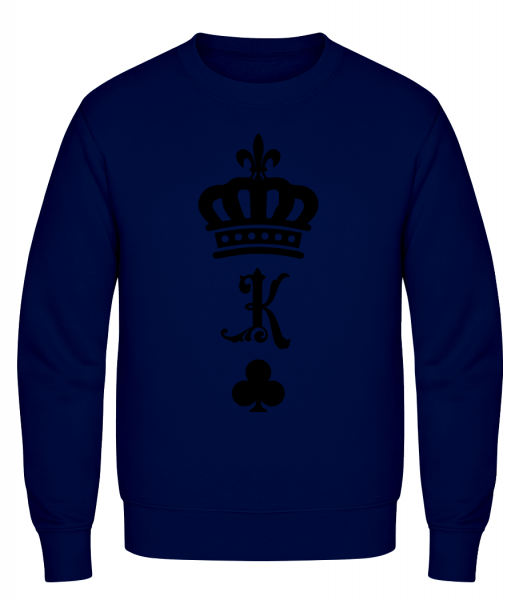 king Crown - Pánska mikina AWDis - Namornícka modrá - Predné