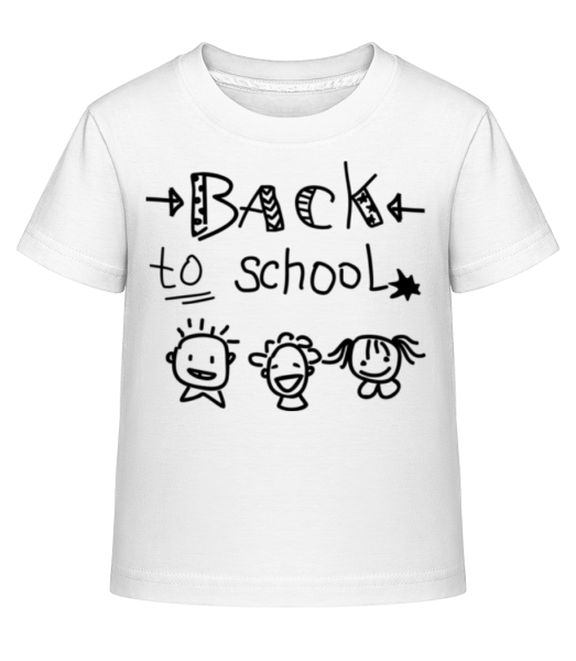 Späť do školy - Detské Shirtinator tričko - Biela - Predné