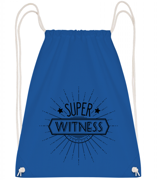 Super Witness - Drawstring batoh so šnúrkami - Kráľovská modrá - Predné