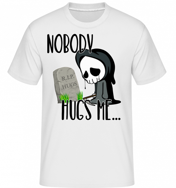 Nikto Hugs Me Death -  Shirtinator tričko pre pánov - Biela - Predné