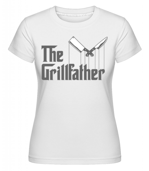 The Grillfather -  Shirtinator tričko pre dámy - Biela - Predné