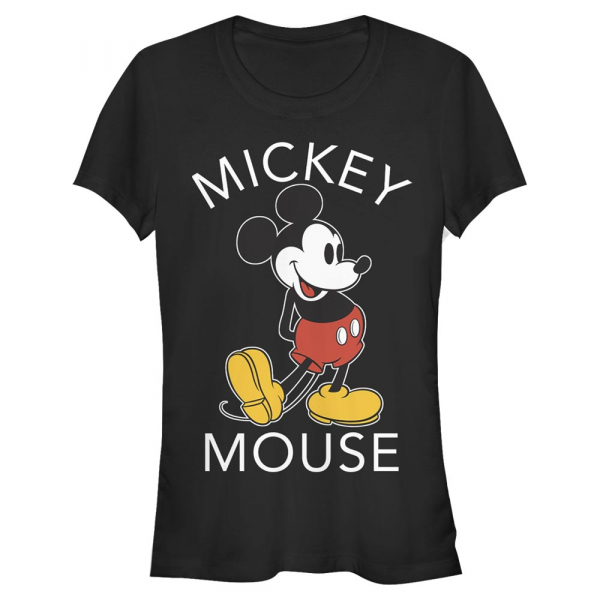 Disney - Mickey Mouse - Mickey Mouse Mickey Classic - Dámske Tričko - Čierna - Predné