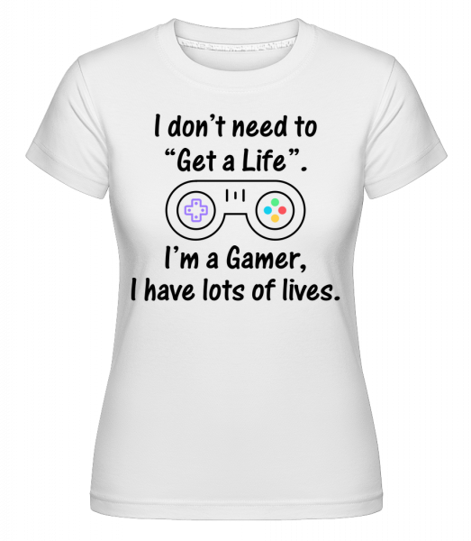 I'm A Gamer -  Shirtinator tričko pre dámy - Biela - Predné
